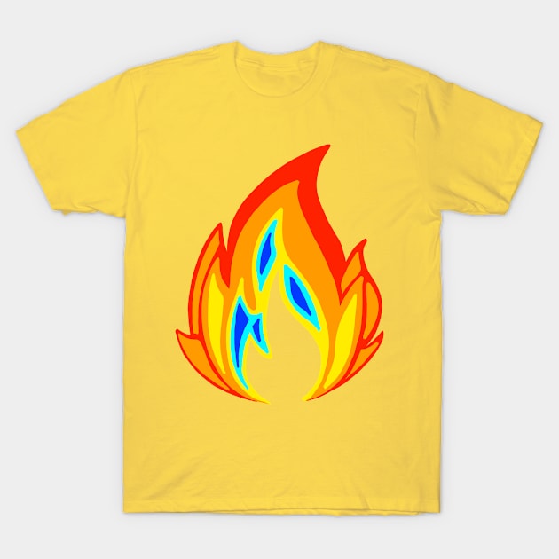 Flame on T-Shirt by OkayPlatypus